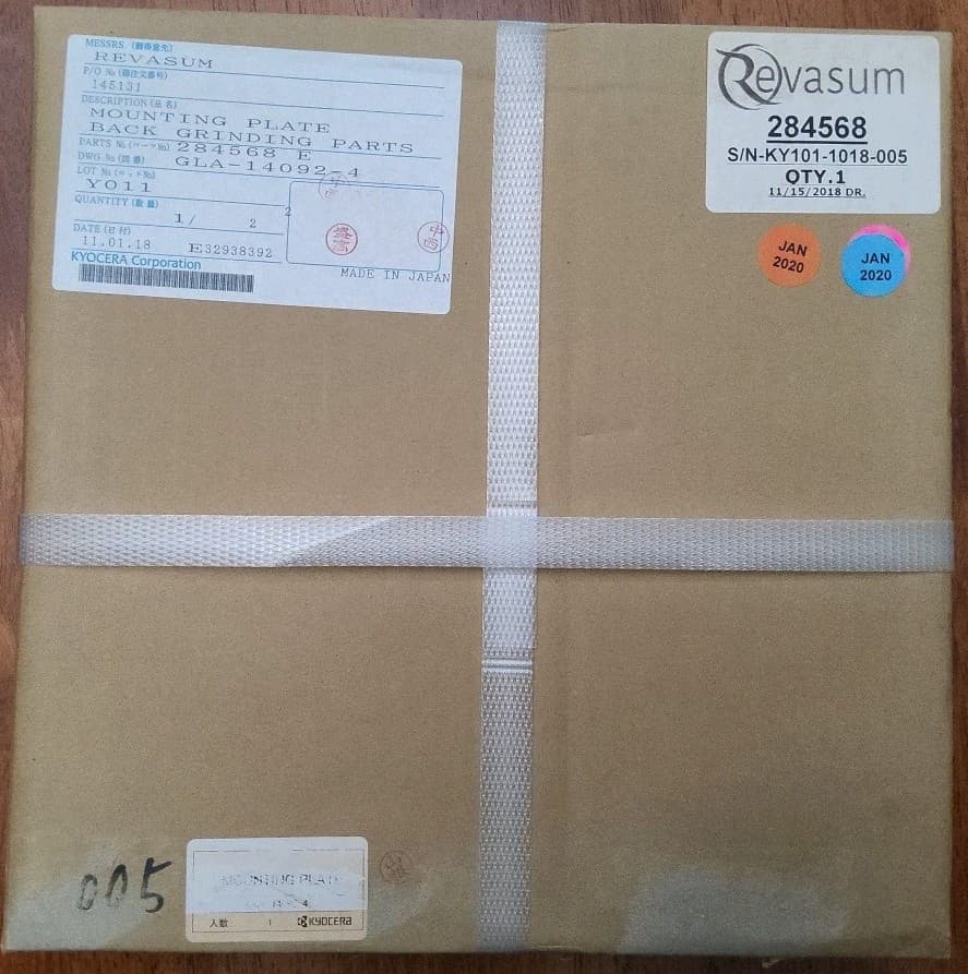 Revasum/Strasbaugh/Lapmaster 7AF/HMG Grind Chuck Mounting Plate Kyocera