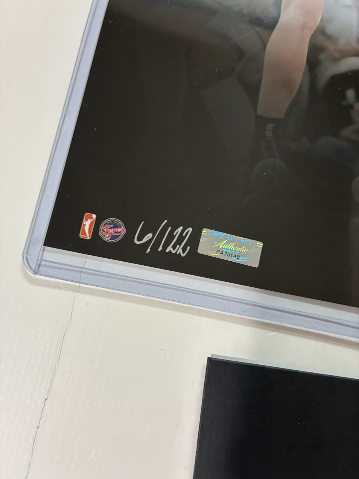 6/122 PANINI  CAITLIN CLARK AUTOGRAPHED 16X20 PHOTOGRAPH Signed 3