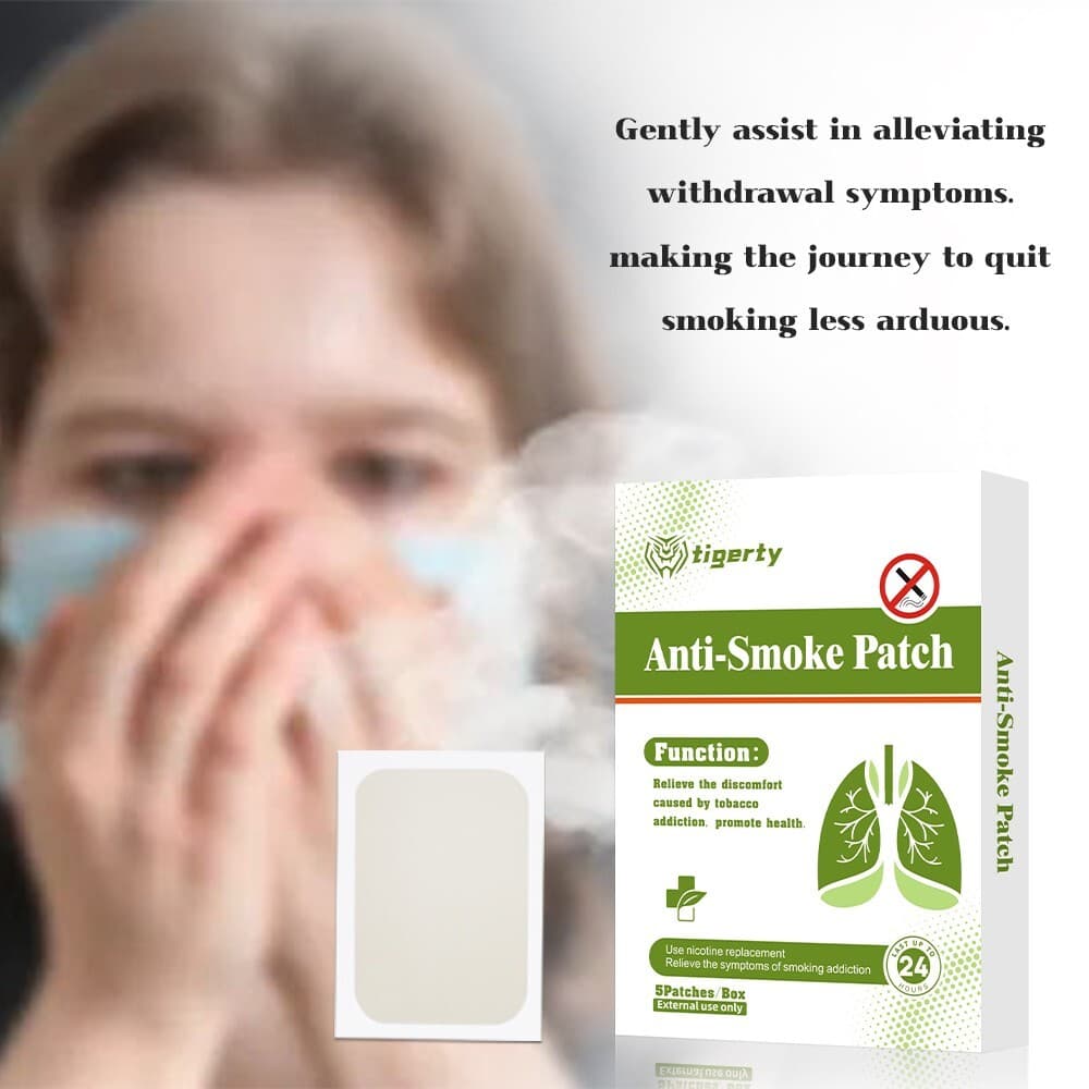 🚭5PCS Anti Smoking Patches Natural Nicotine Craving Relief Herbal Detox Aid Pad 4
