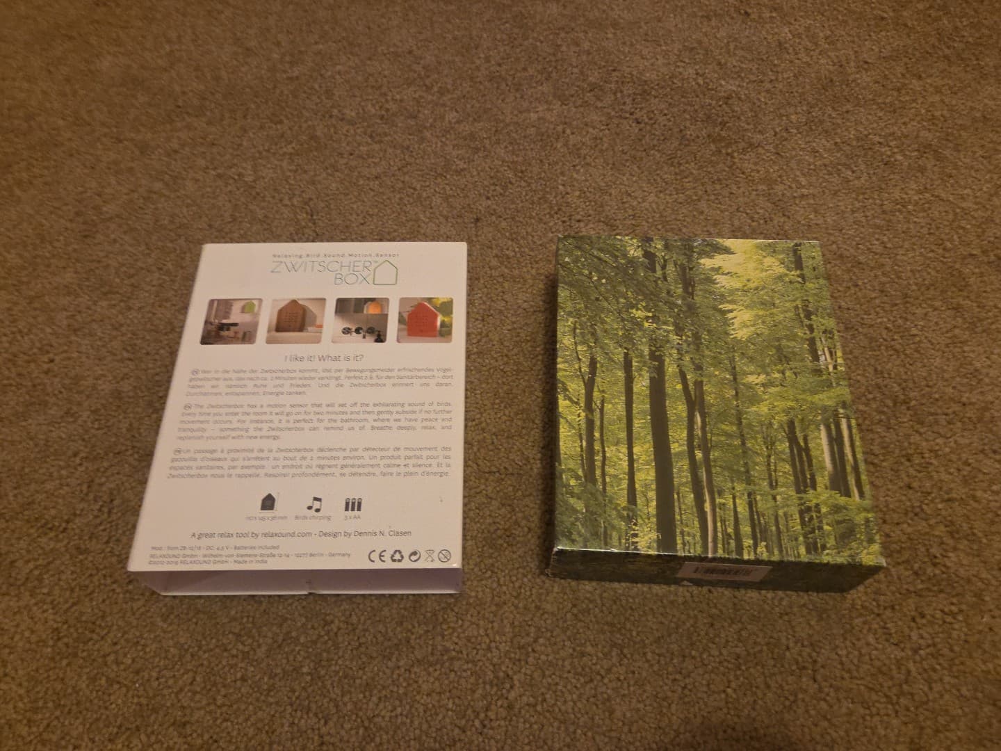 Zwitscher Box - Bird Sounds Sensor Activated Relaxation Device, New- Open Box 2