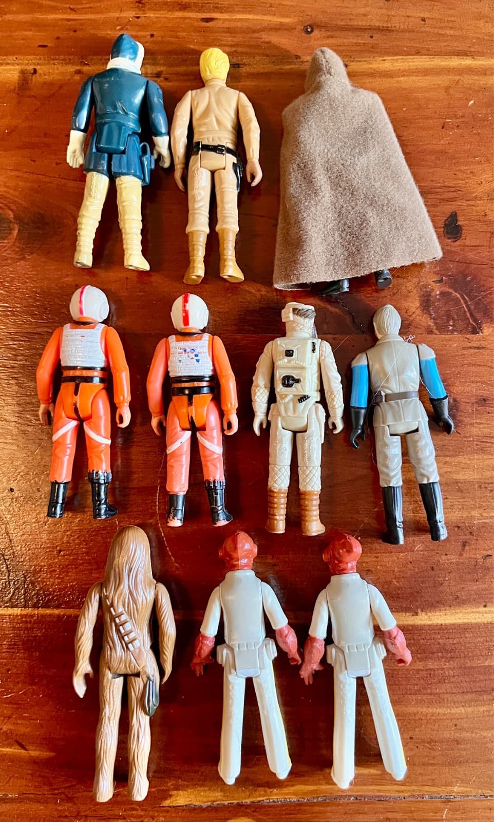 Star Wars Action Figures -Set of 10 loose Vintage "Heroes" set -Kenner Hong Kong 2
