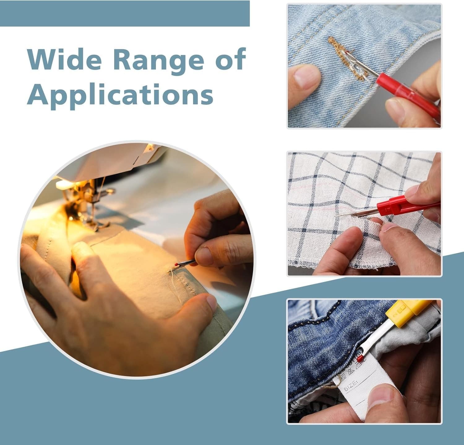 ZMAAGG Seam Ripper, 4 Big and 4 Small Stitch Remover Tools, Seam Rippers for 3