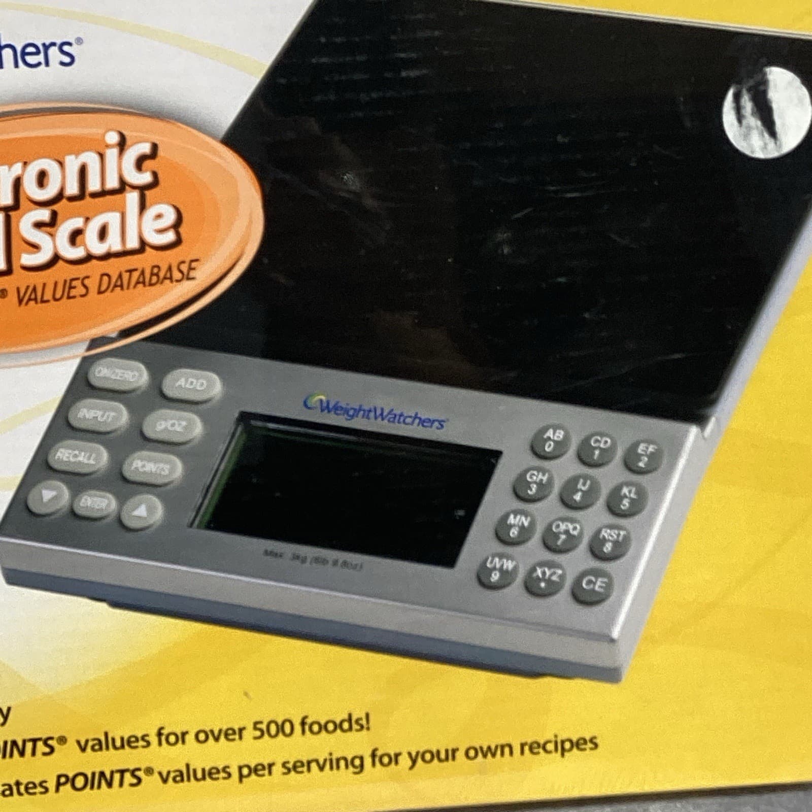 Weight Watchers Electronic Food SCALE w/Points Values Database LARGE DISPLAY NEW 2