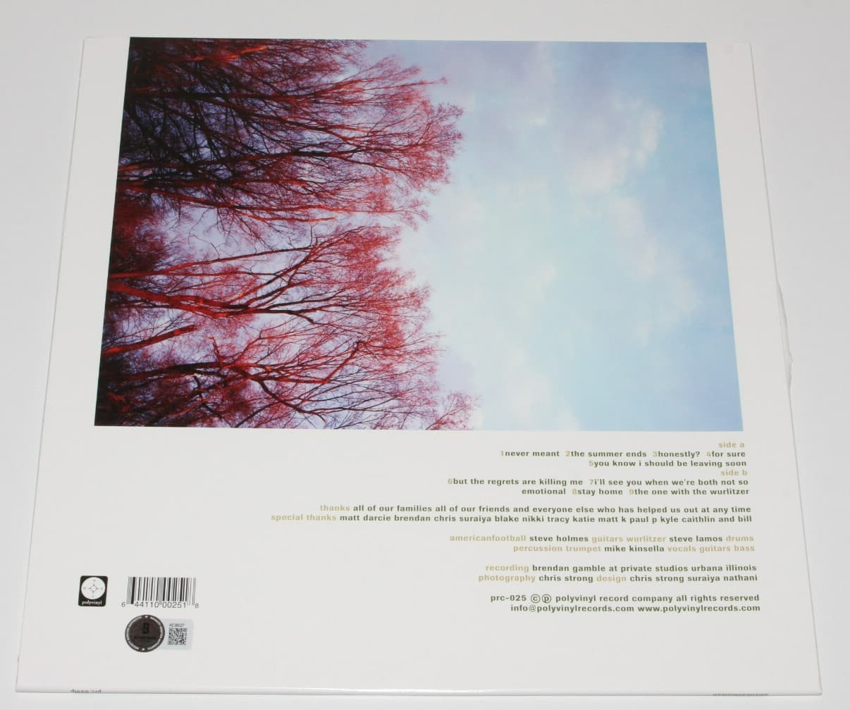 AMERICAN FOOTBALL SIGNED 1999 VINYL RECORD ALBUM LP BECKETT COA MIKE KINSELLA X3 5