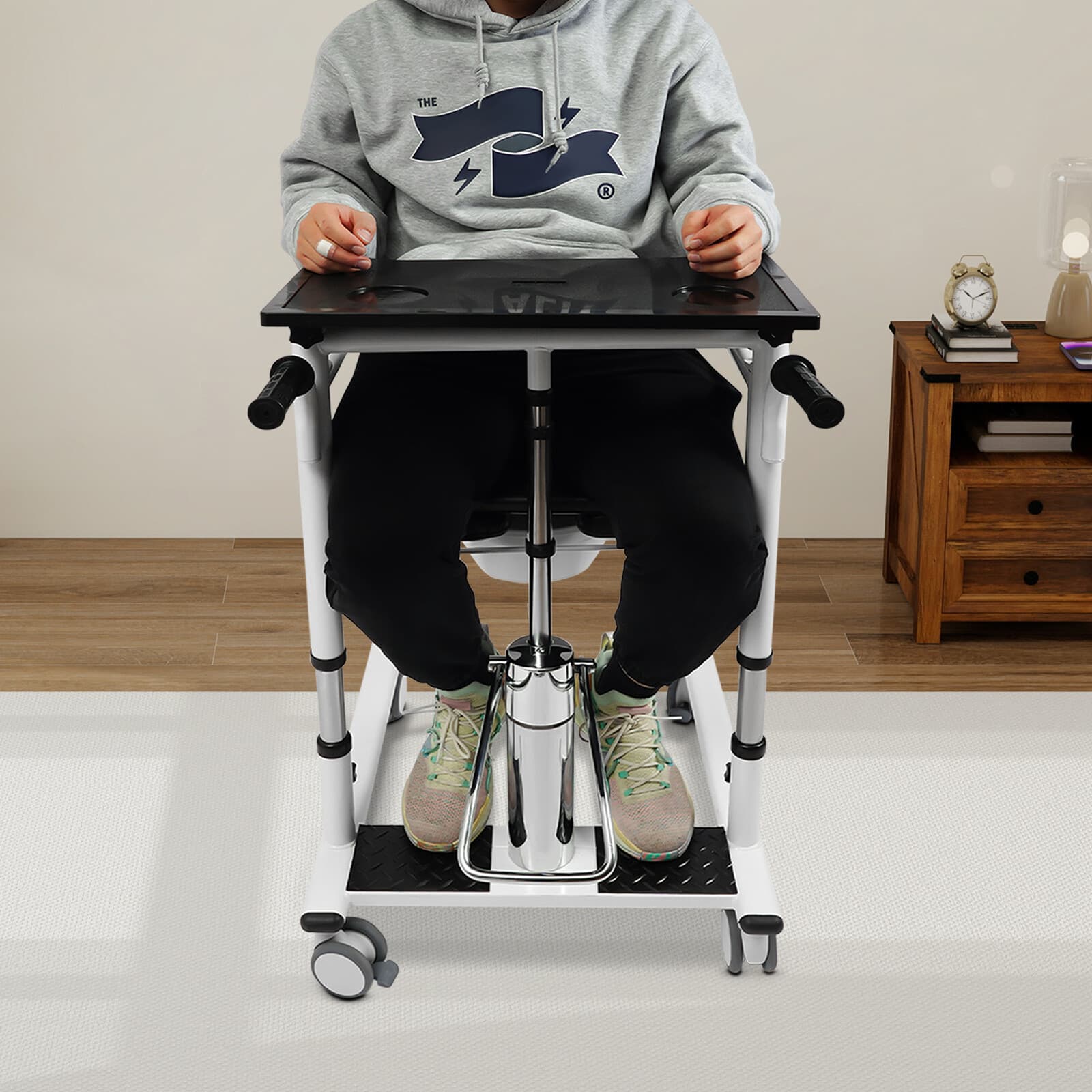 150kg Lift Transfer Chair Patient Lift Hydraulic Lift Transfer Chair Wheelchair  4