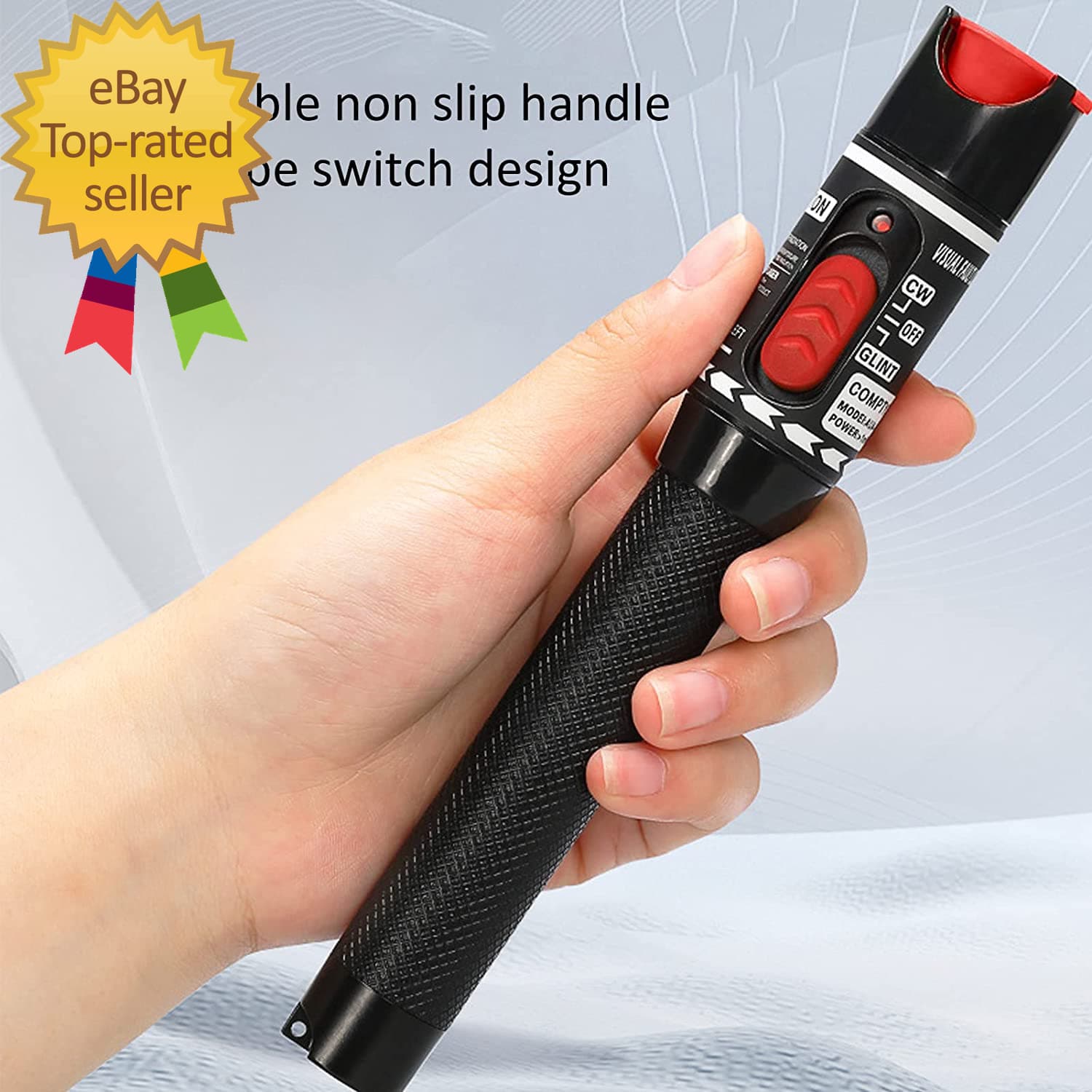 Visual Fault Locator 50KM 50Mw Fiber Optic Cable Tester Meter VFL Red Light Pen 5