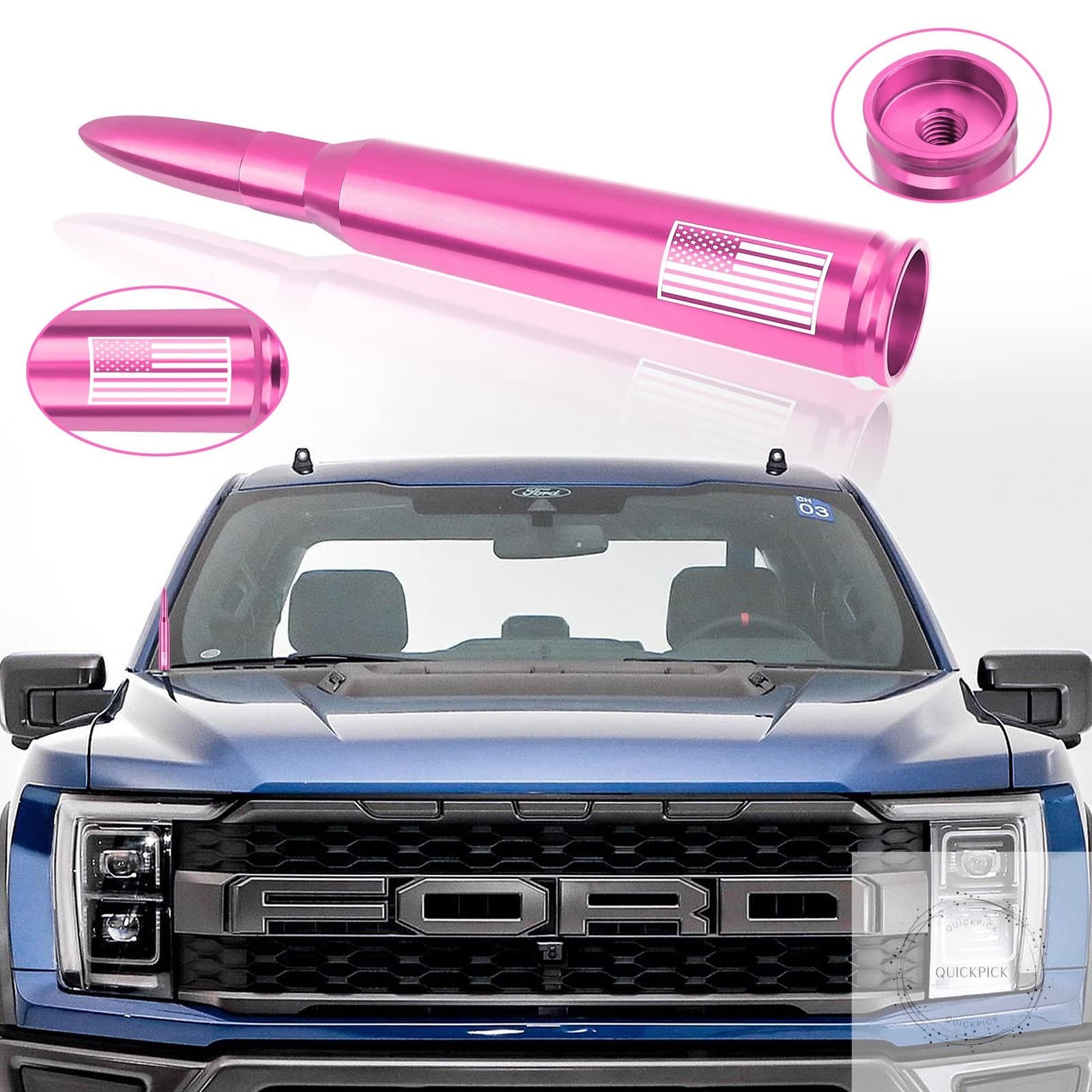 Car Bullet Antenna,Truck Exterior Decoration Accessories Car Vehicle Replacement 3