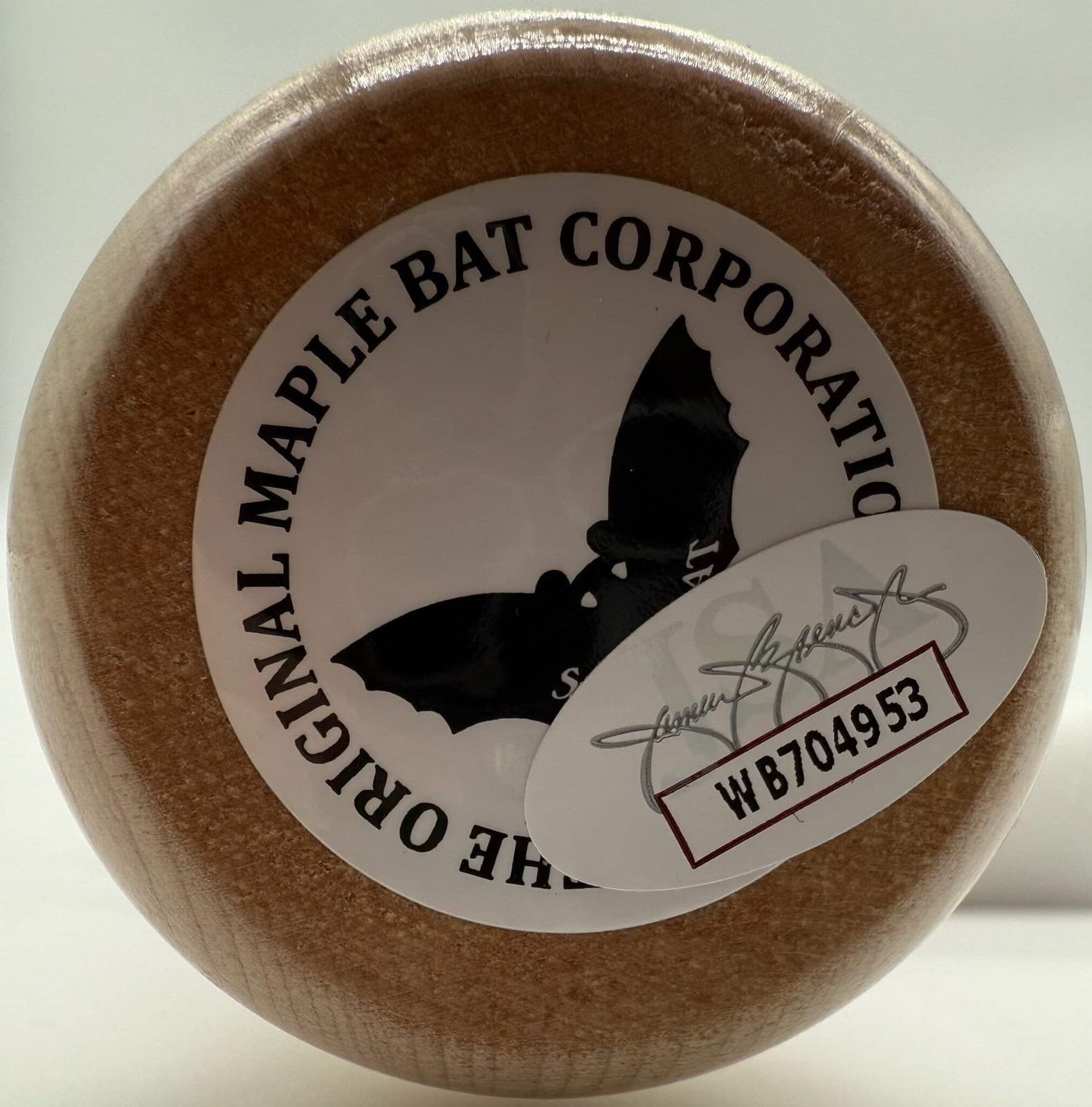 Miguel Cabrera Autographed Ash/Black Authentic Sam Wooden Baseball Bat JSA CoA 3