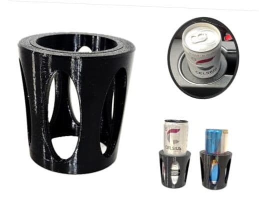 2 in 1 Slim Can Cup Holder Adapter Adjustable Fit 8.4 oz / 12 oz Cans Snug Fit 
