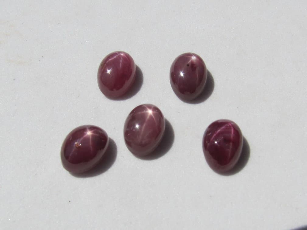 RARE Lot STAR Ruby Cabs 8 cts.!!!!! 4