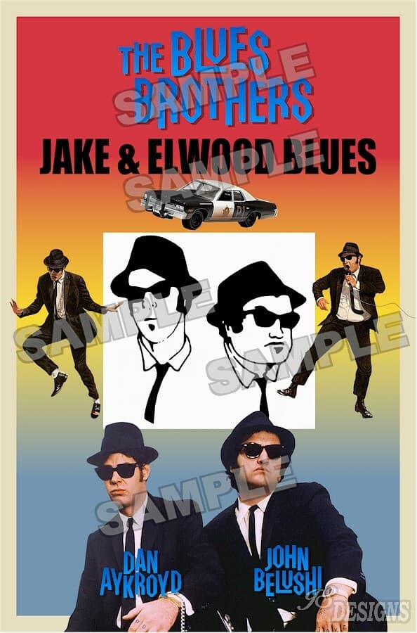 Blues Brothers FAN MADE  11 X 17 Print