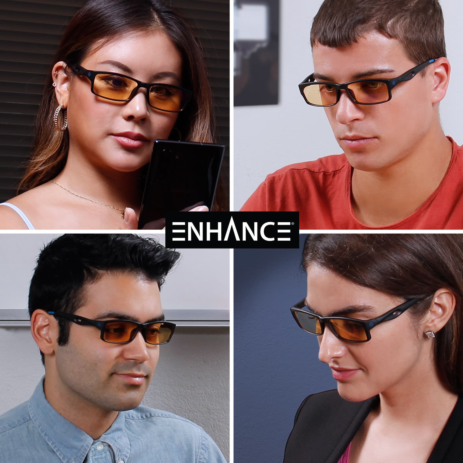 ENHANCE Battle Lens Clip On Blue Light Blocking Glasses Lens - Reduce Eye Strain 4