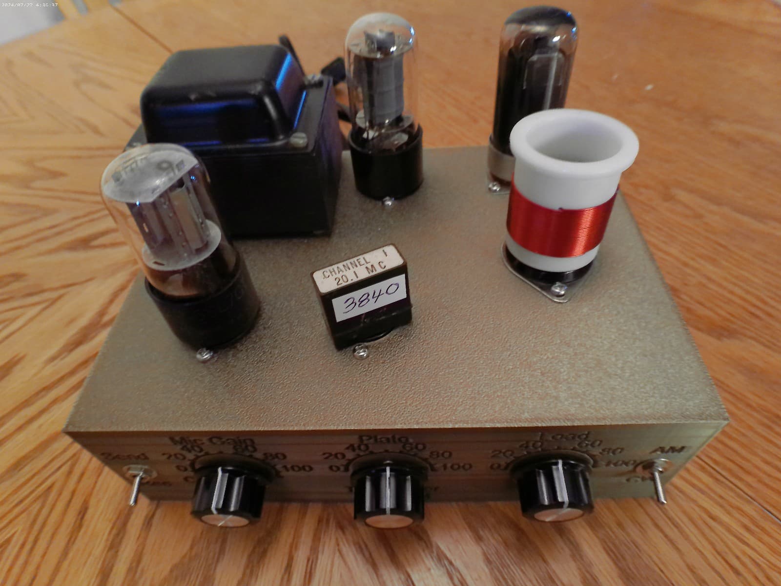 SCHEMATIC ONLY AM/CW Ham Radio Transmitter 80/40 Meter Bands Heising Modulation 4