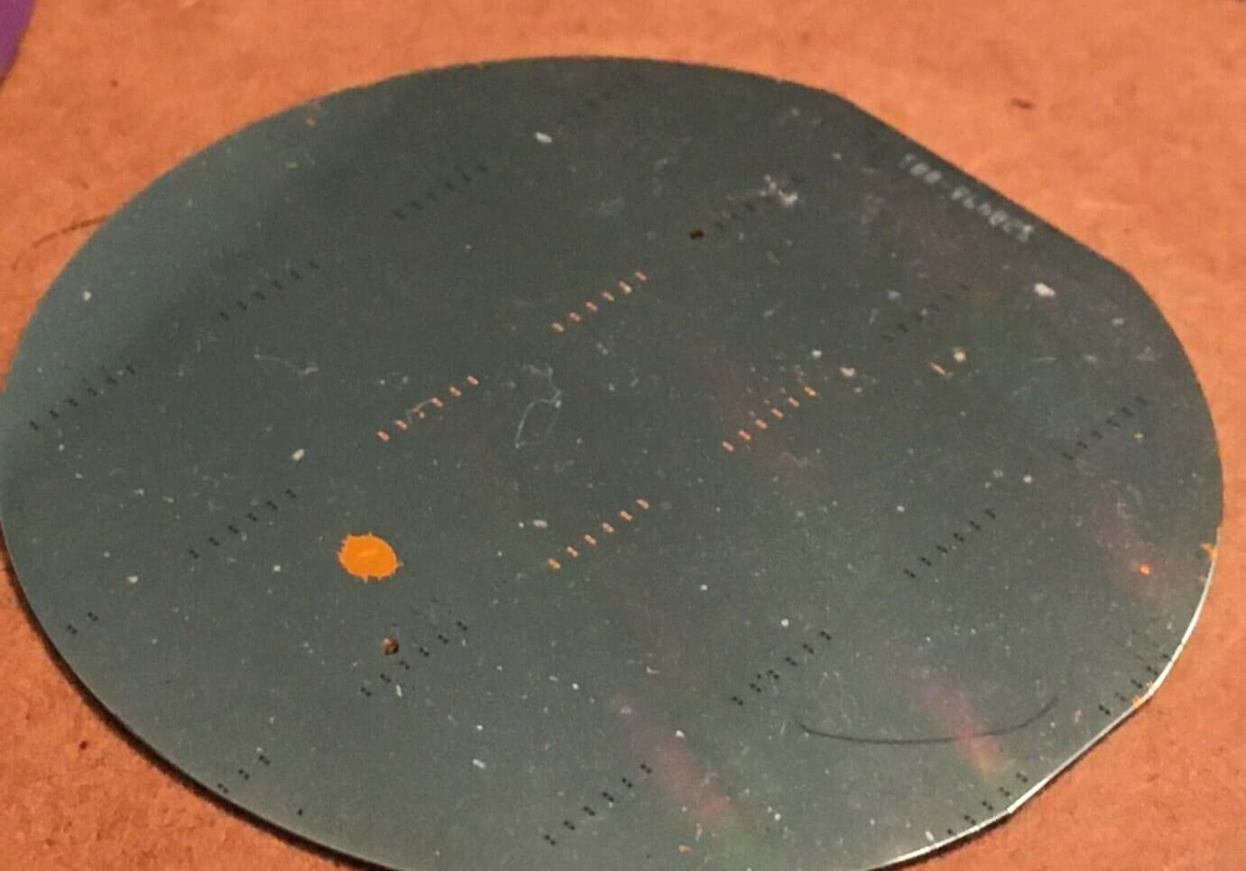 2" Silicon Wafer Unique Extremely Rare RF NAND Vintage CPU Chip