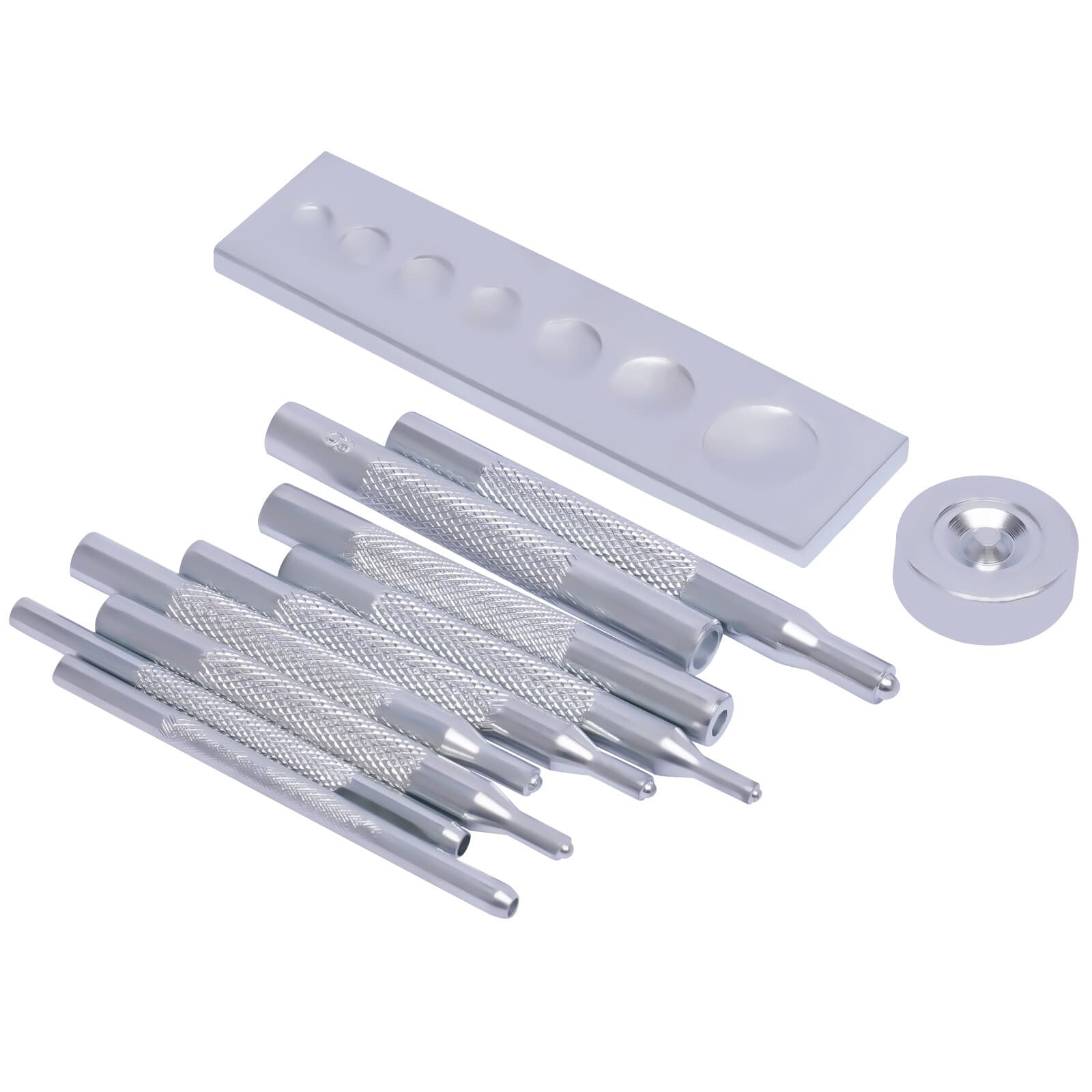 Craft Tool Die Punch Snap Kit Rivet Setter with Base for Punch Hole & Button 4