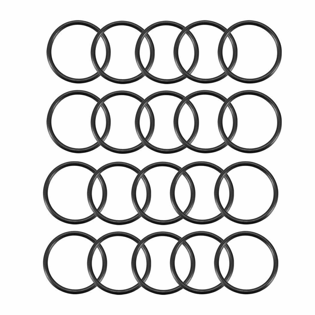 20pcs Black Nitrile Butadiene Rubber NBR O-Ring 16.5mm Inner Dia 1.5mm Width ✦KD 2
