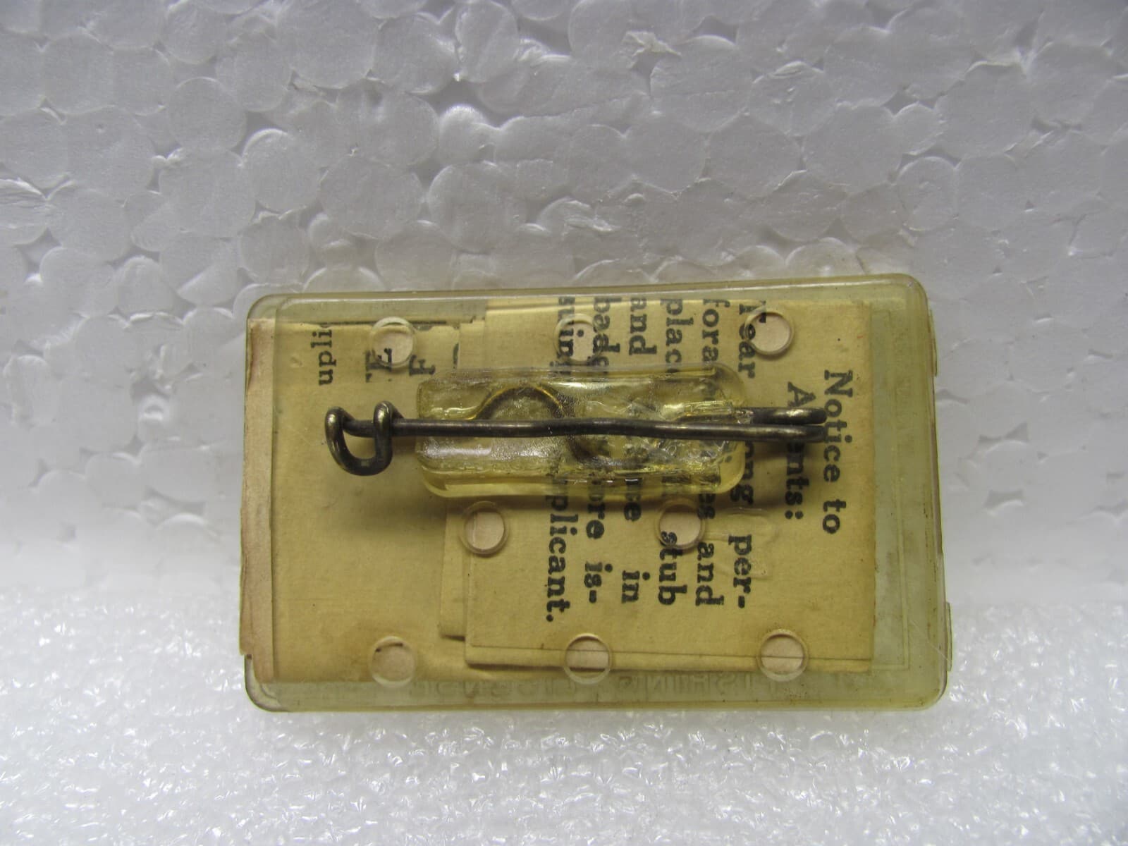 Nice Pre-Owned 1949 Ohio Fishing License in Pin Back Holder 3