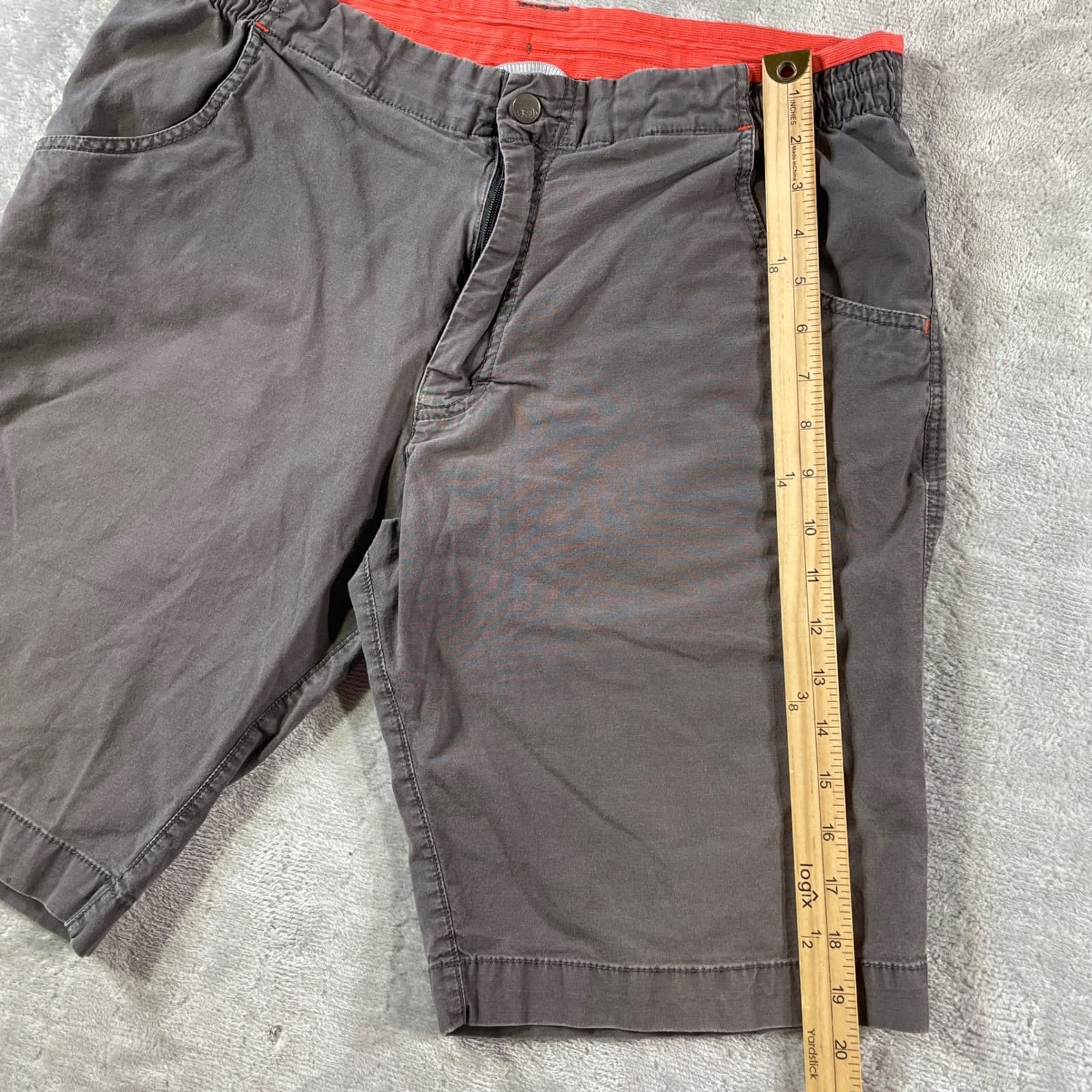 Rab Shorts Mens 34 Gray 10" Hiking Outdoor Utility Pockets Performance 4