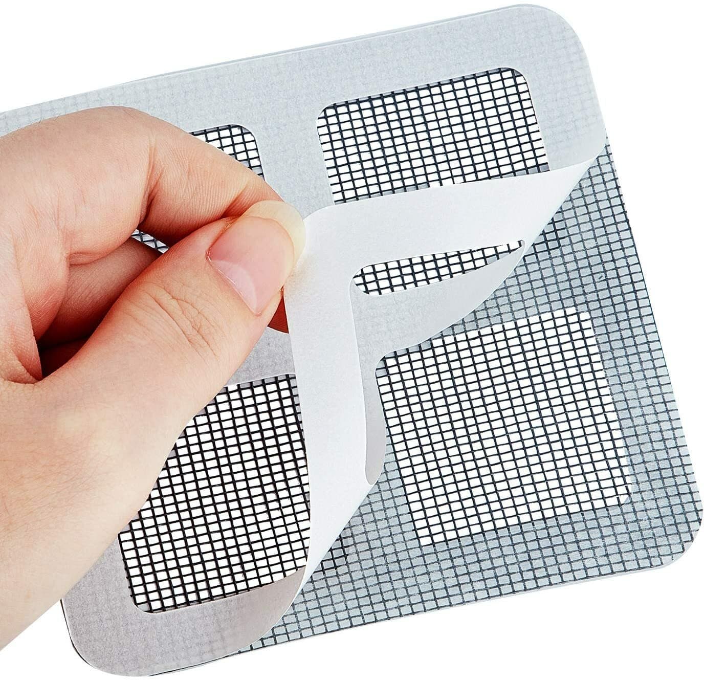 5x Window Door Screen Patch Repair Kit Cover Fiberglass Mesh Hole Repaire Tape 2