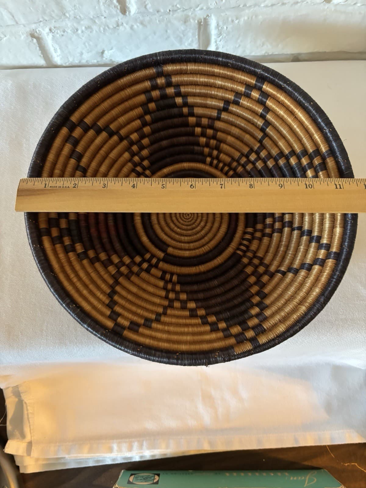 Handmade African Woven Basket Made Of  Woven Plant Fibers 5