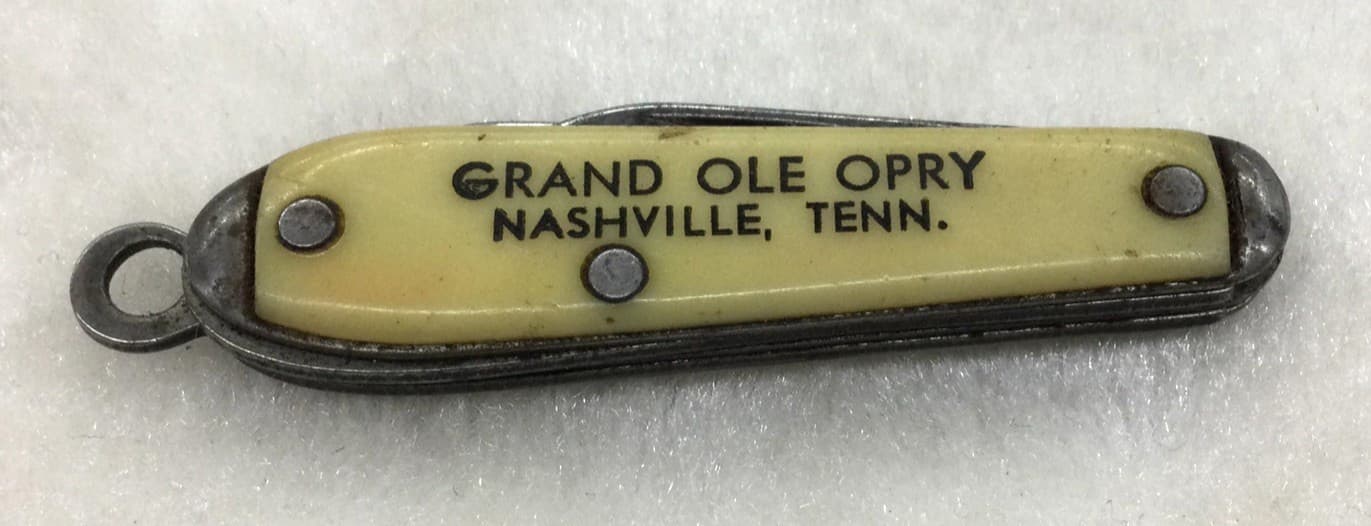 Vintage Grand Ole Opry Mini Pocket Knife/Watch Fob Made In USA, Rare