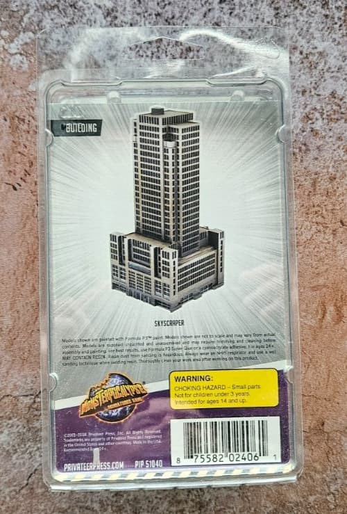 Monsterpocalypse Unpainted Building - Skyscraper - NEW SEALED 2