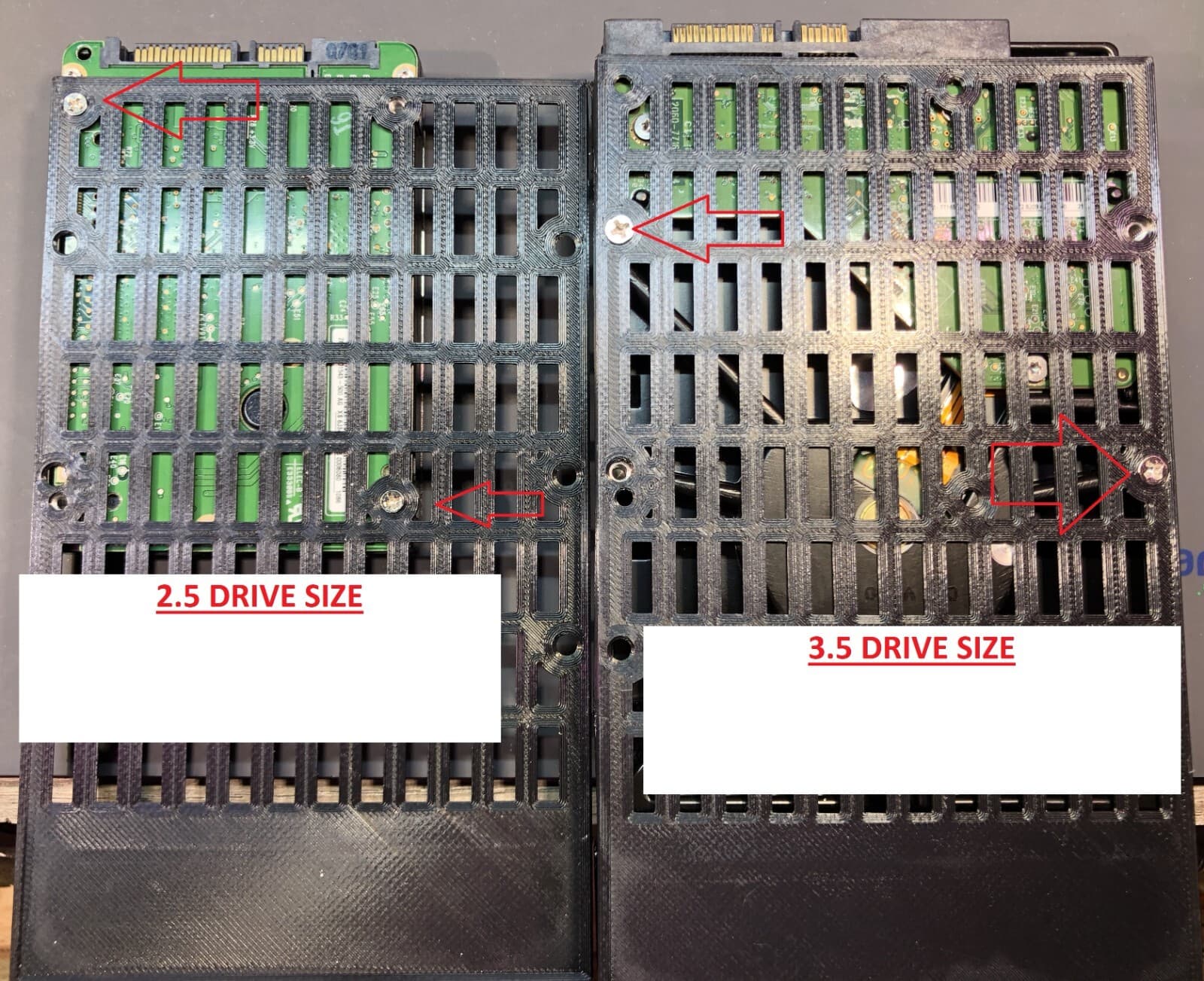 🚨SYNOLOGY RS RACK ONLY R3, R7 or R8 3D PRINTED HDD DISK TRAYS-READ!🚨 5