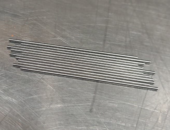 Lot Of 12 - USA Hutchinson 1.12mm x 2" Low Drill Blank Reamer Pin Gage 2