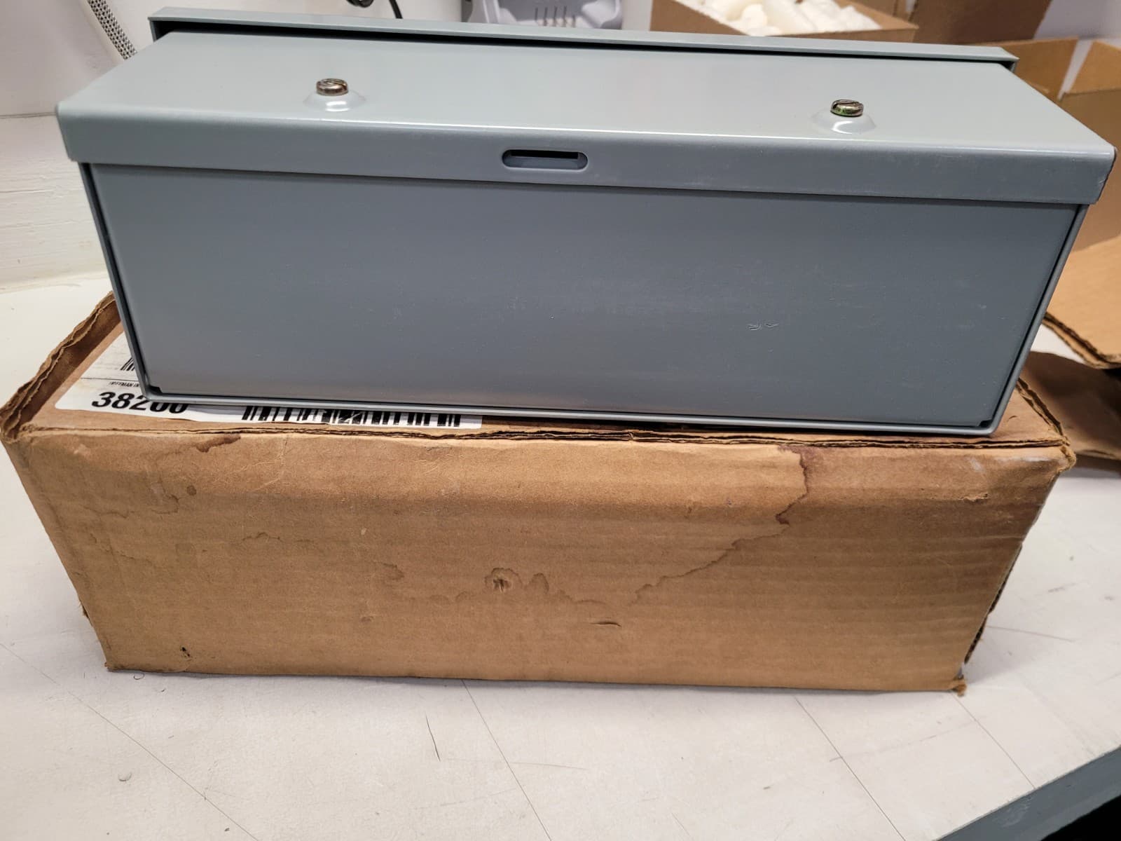 Hoffman A4412RT Wiring Trough 4" x 4" x 12" Gray Enclosure 5