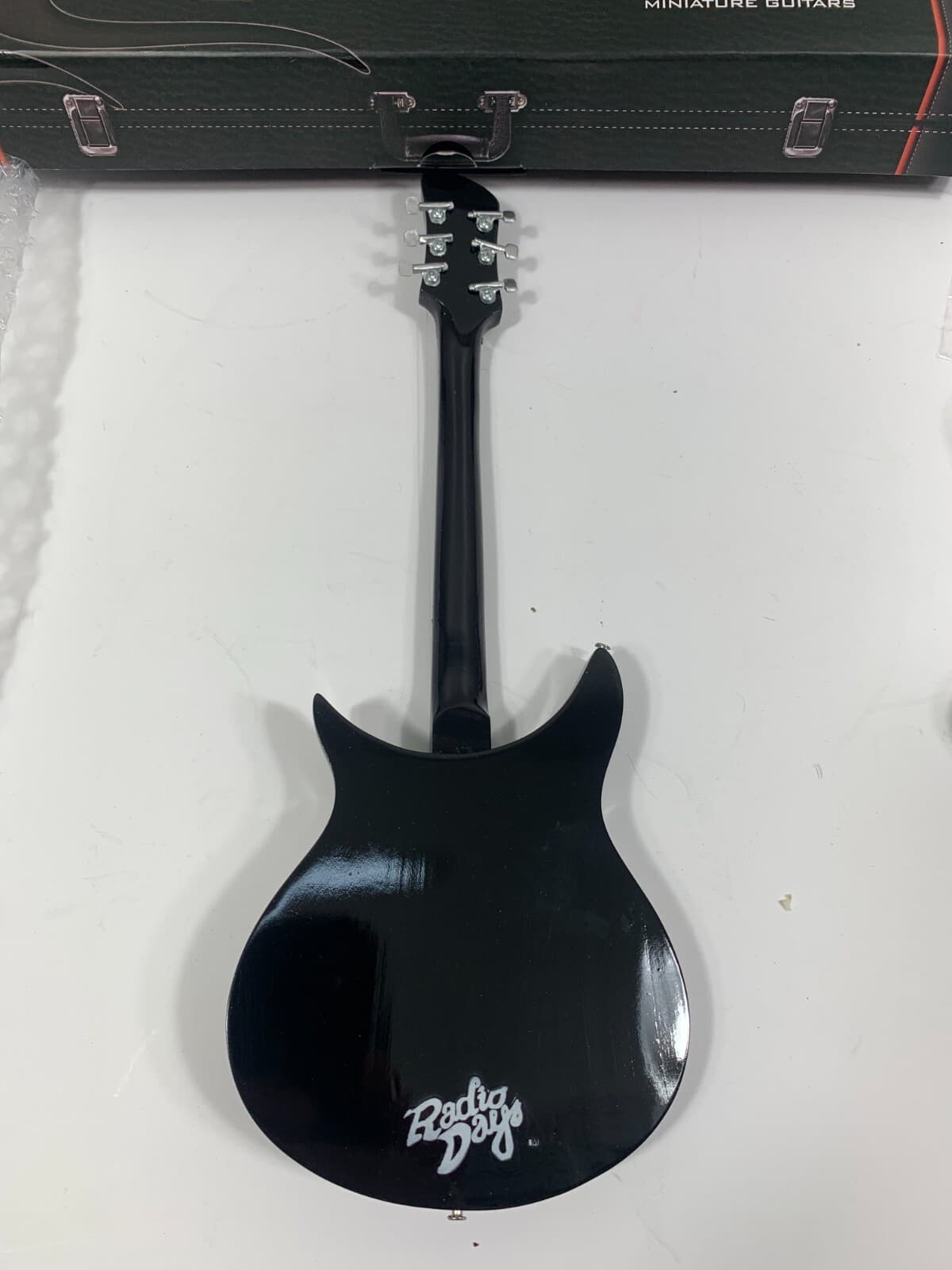 AXE Heaven Miniature Guitar John Lennon Tribute Radio Days New W. Box 9.5" 6