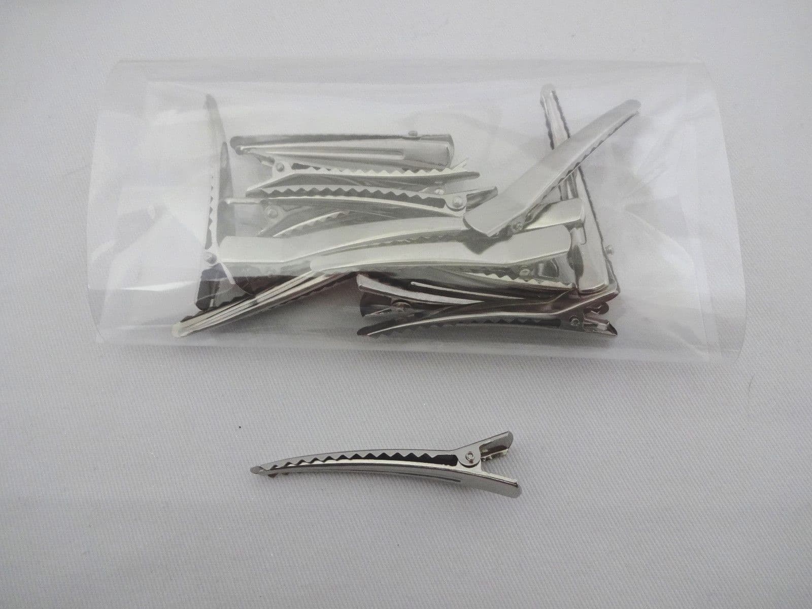 Hair clips 15 pieces hair accessory supply silver base metal  2