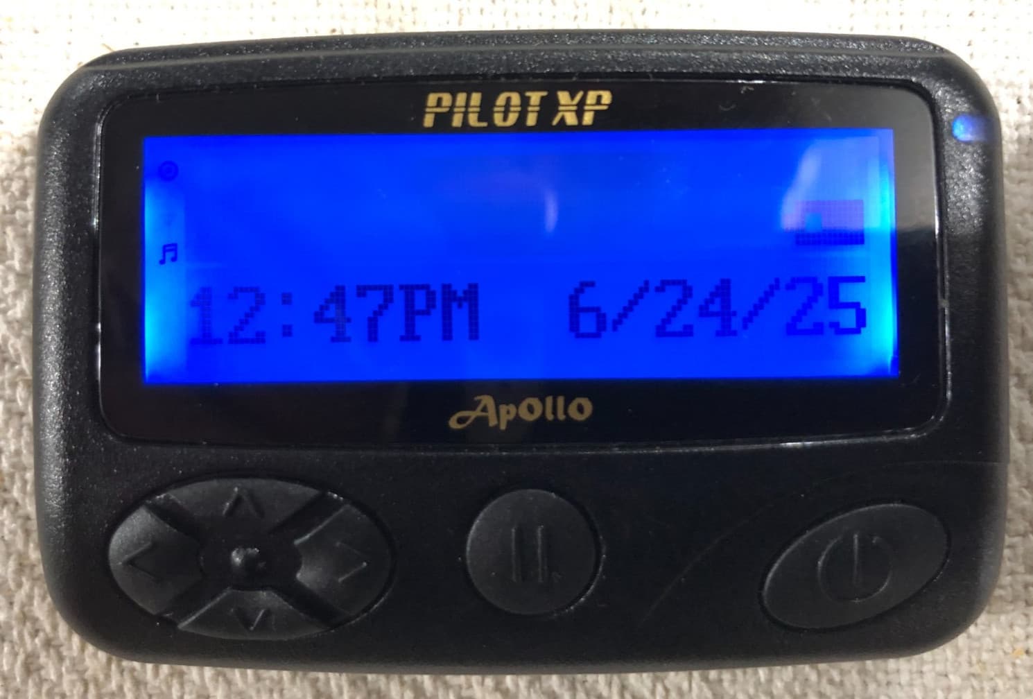 Apollo AL-A28R NB (Pilot XP) P8 VHF Alphanumeric display pager, USED 6