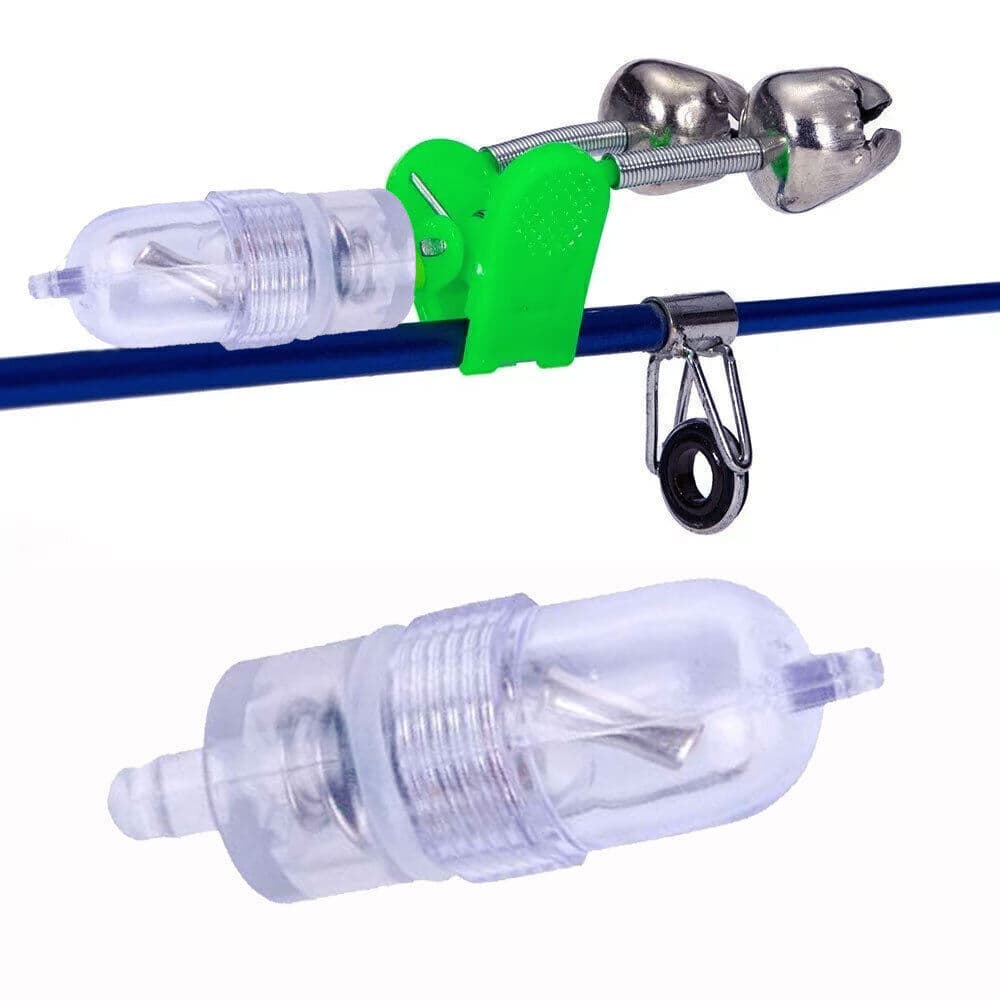 5pcs Smart Alarm Bell Light LED Night Fishing Rod Sensor Light Pole Bite Alarm 6