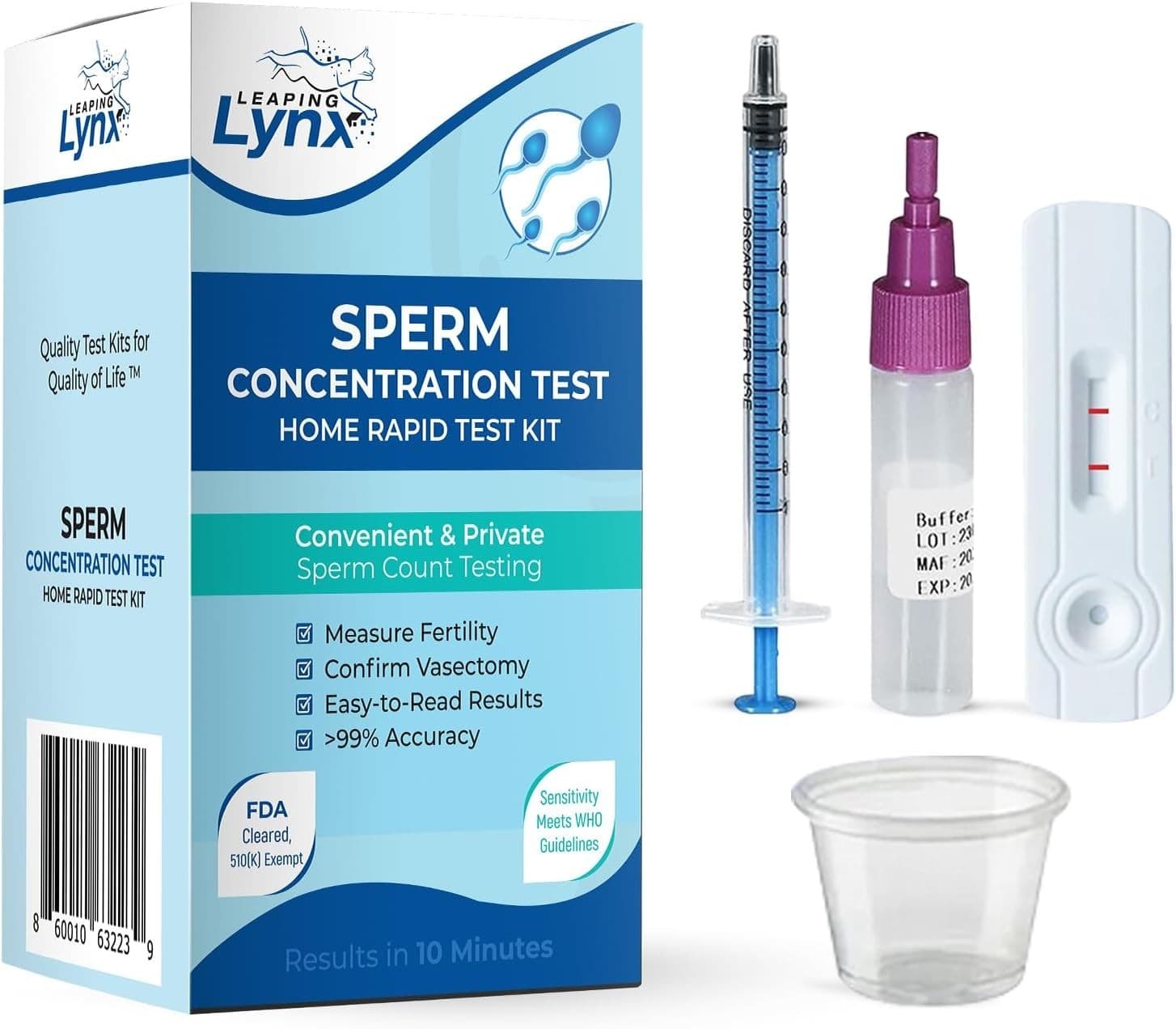 Fertility  Kit for Men – Sperm Count Home  Kit for Male Fertility – at-Home S... 2