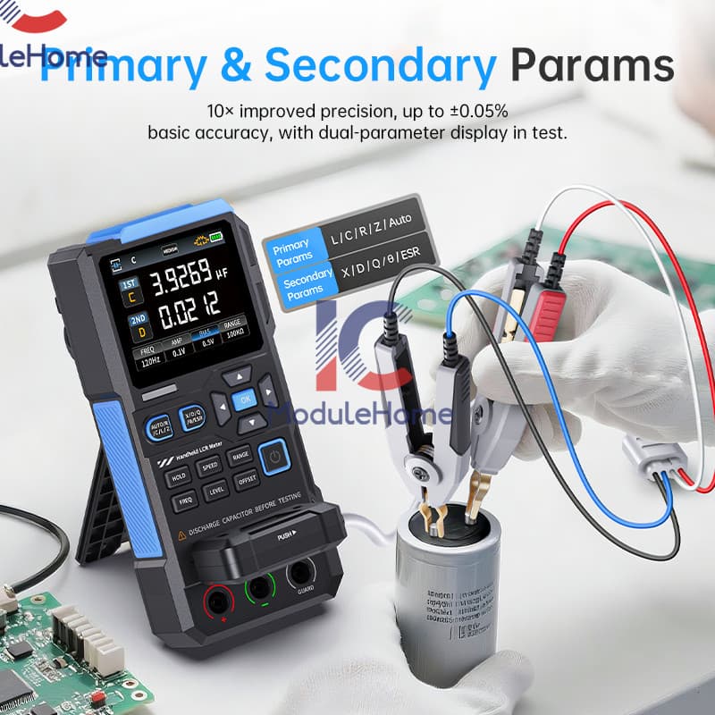 FNIRSI LC1020E High Precision Digital Bridge LCR ESR Tester Resistance Meter 2