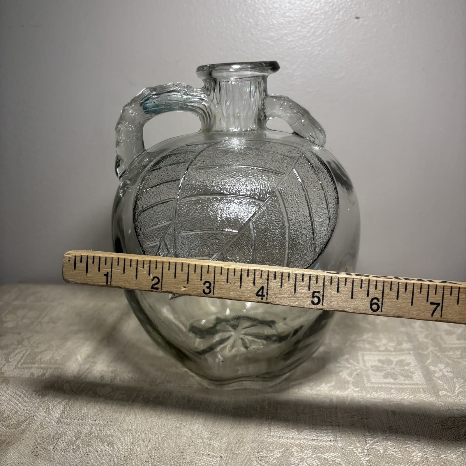 Vtg White House Apple Cider Vinegar Jug 1/2 Gallon Glass Bottle Jar 4