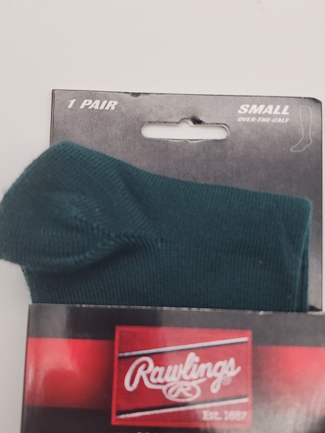 Rawlings Performance Baseball Socks Over the calf Green Youth Kids Small - NEW 6