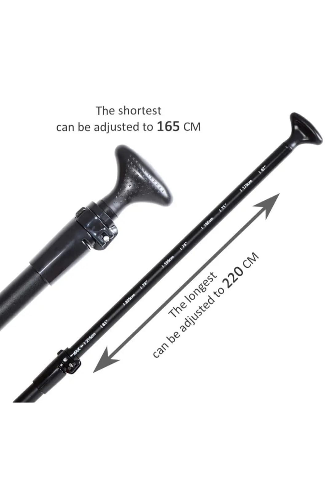 Serene Life Paddle - Adjustable 3 Pieces Stand-Up Board Paddles Floating Alumin 4