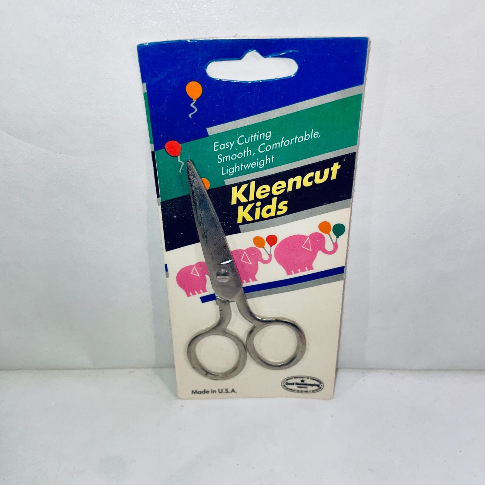 Vintage 1960s Kleencut Forged Steel Kids Scissor Pointed Tip 4” Made in USA 6