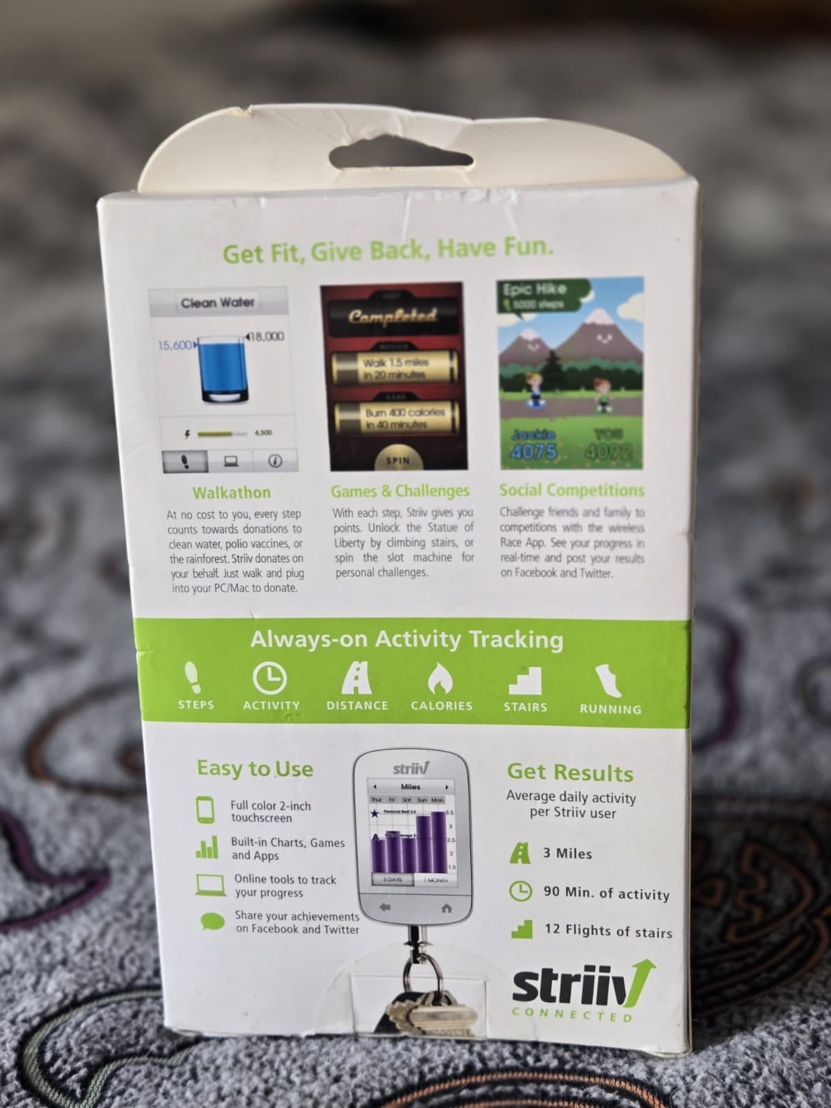 Striiv Smart Pedometer - NEW  In Box Pedometer 5