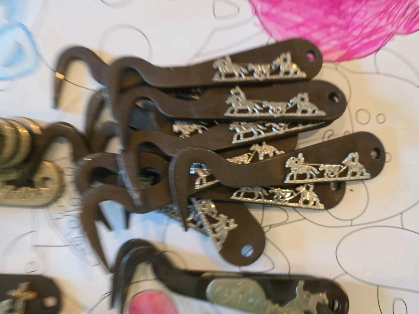 🐎 Hoof Pick / Metal Hoof Pick With Cowboy Design 🐎  4