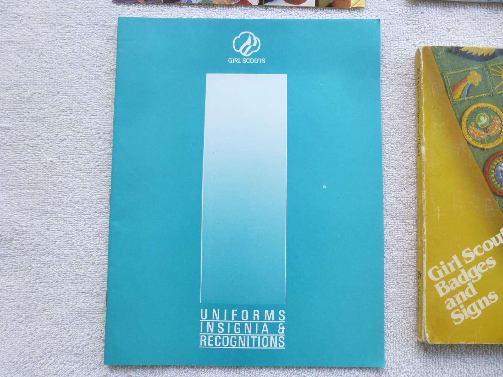 Girl Scout Patch and Uniform Catalog, Badges and Signs book, lot of 4 1992 vntg 4