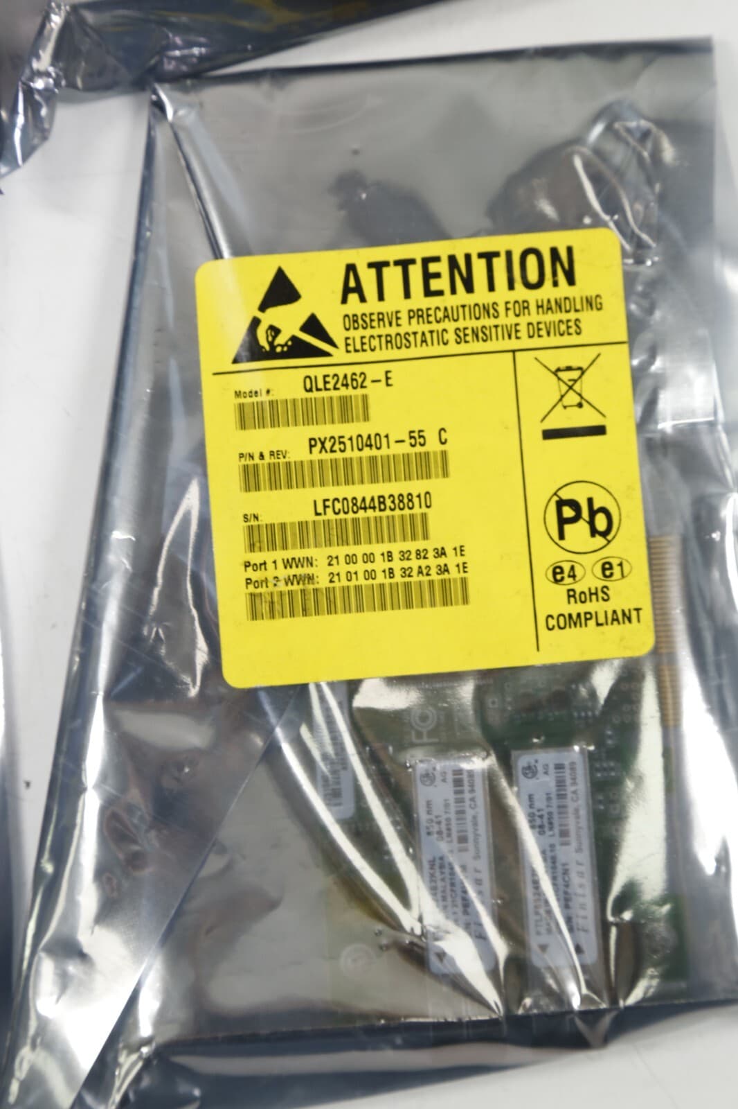 4x SUN QLA2462 FC2410401-30 4GB FC PCI-X 2.0 DUAL PORT ADAPTERS - New Sealed 4