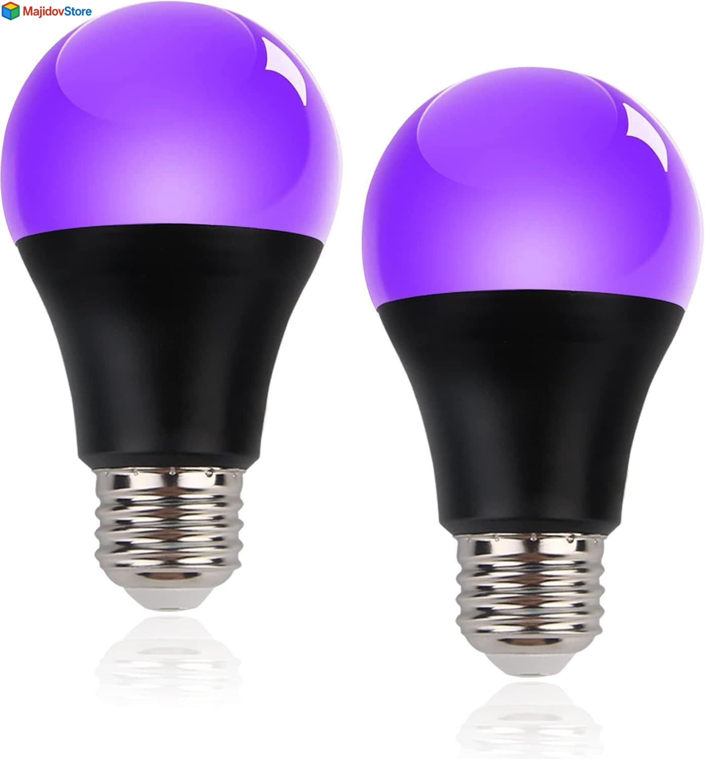 2pack Led Ultraviolet Black Light Uv Bulb Glow in the Dark Ultra Violet Neon NEW
