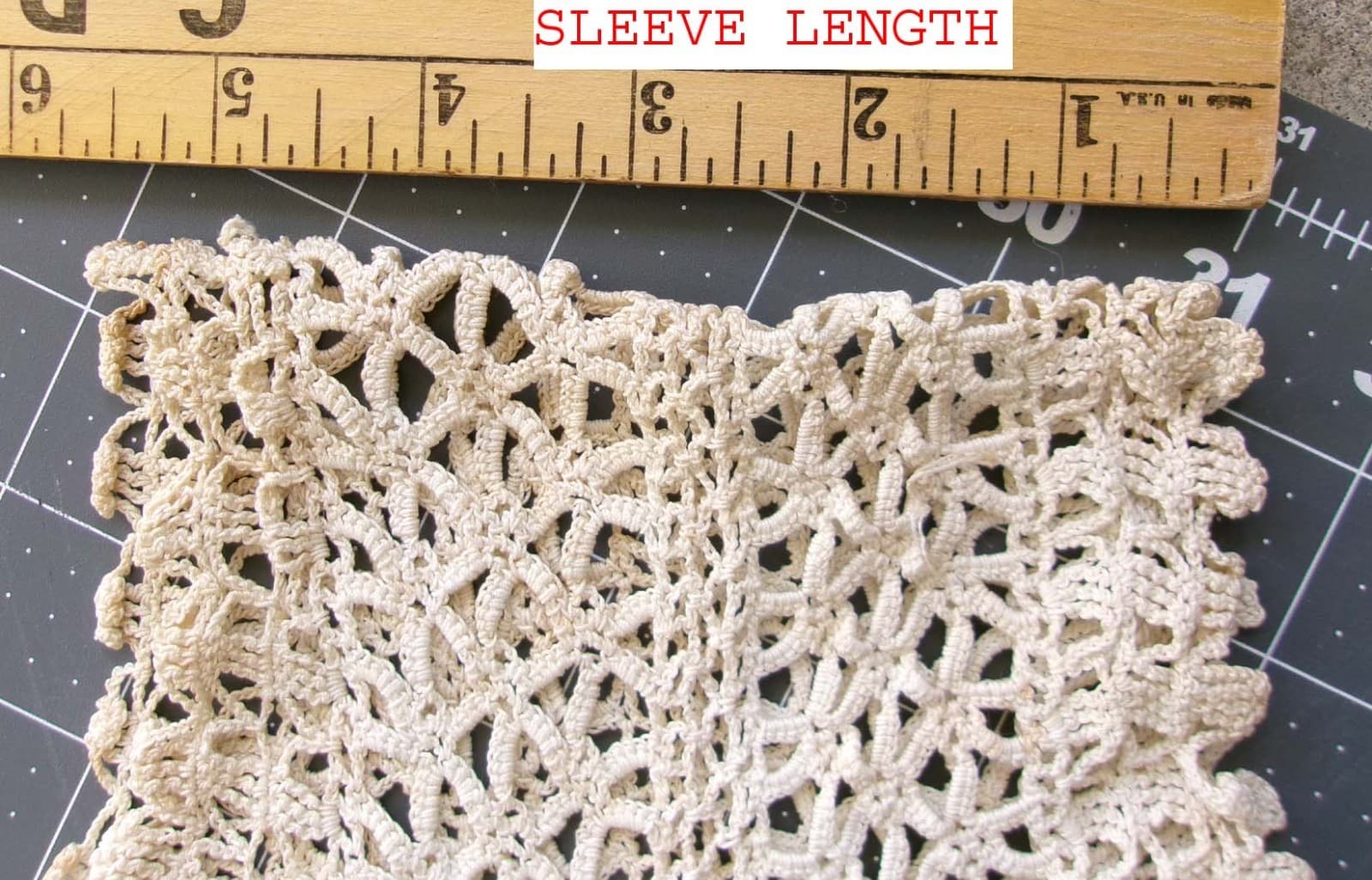 Antique Hand Crochet Lace Yoke Collar for Nightgown Edwardian front opening 4