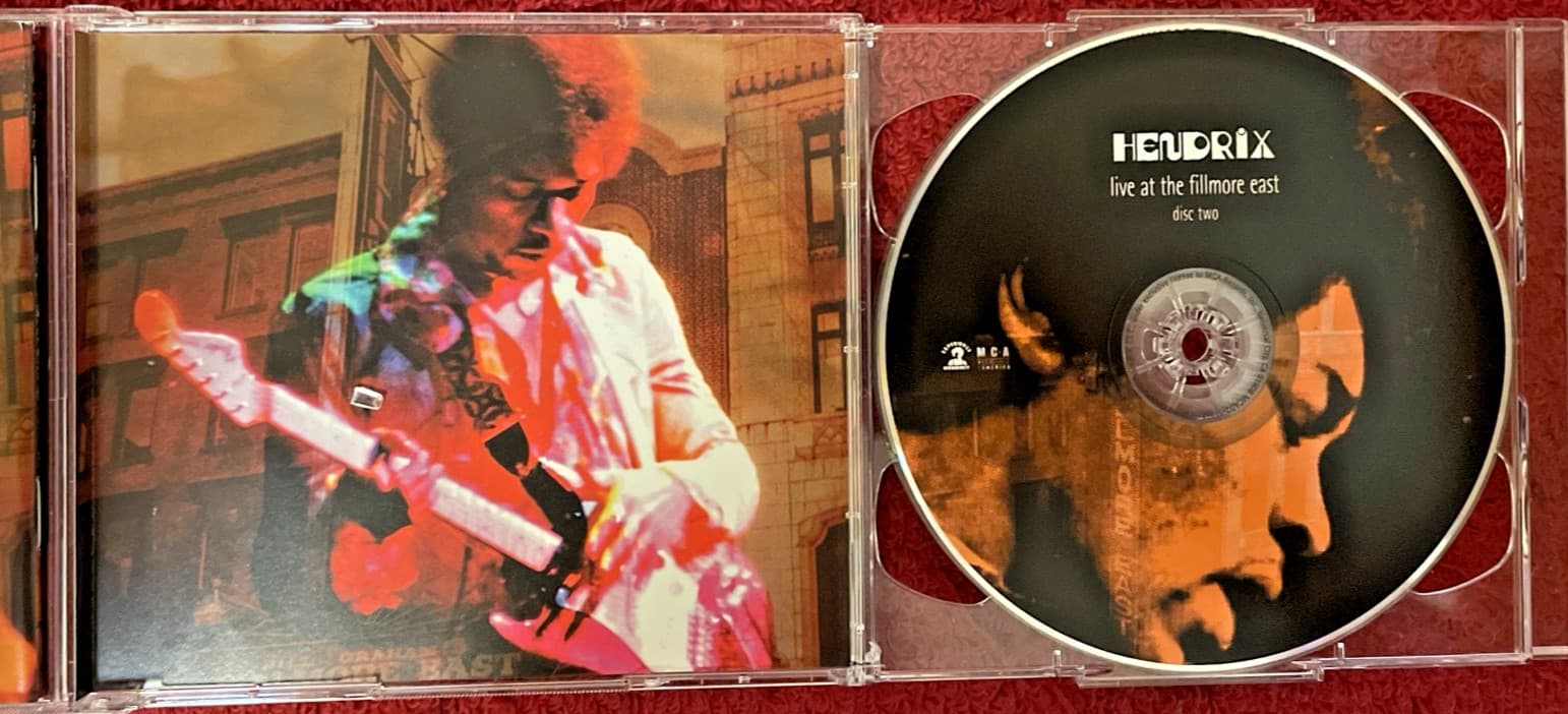 Jimi Hendrix Live At The Fillmore East 2 CD Set Vintage Collectible 60's Era 3