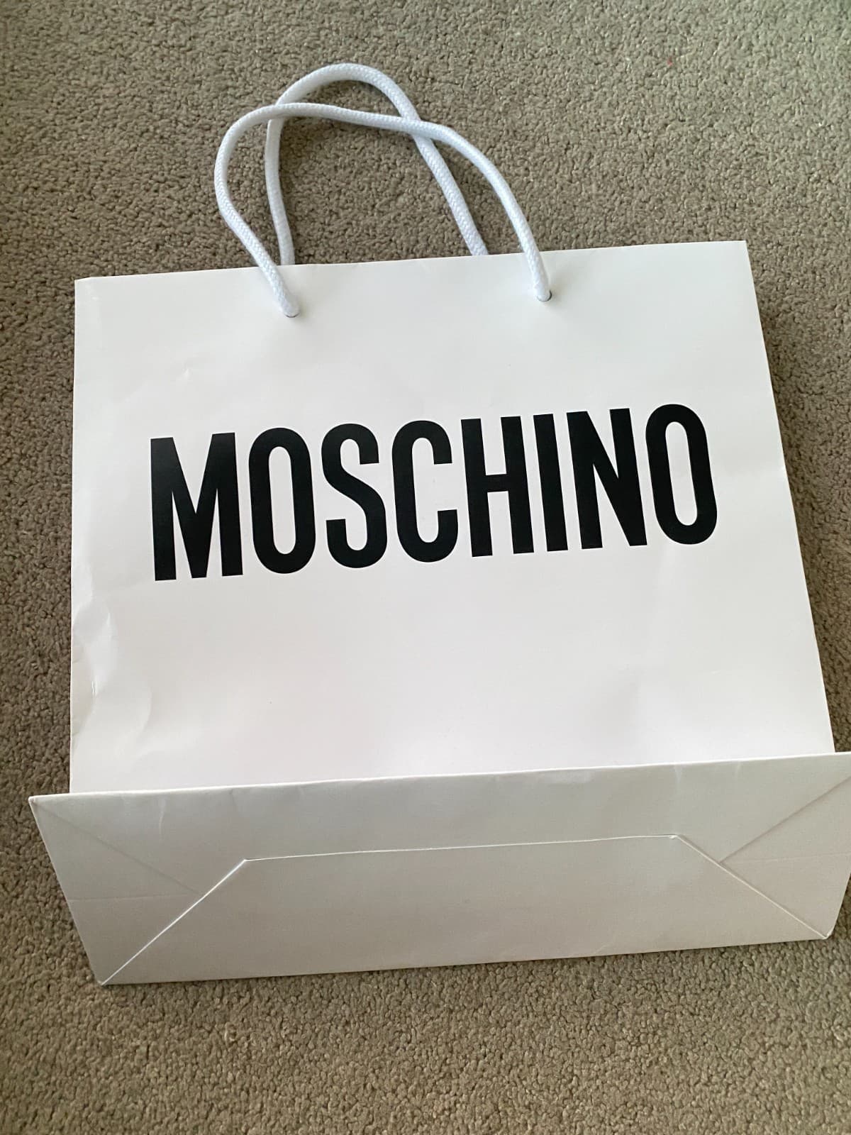 Moschino Shopping Bag Paper Bag Gift Bag Bags Empty Luxury Packaging 2