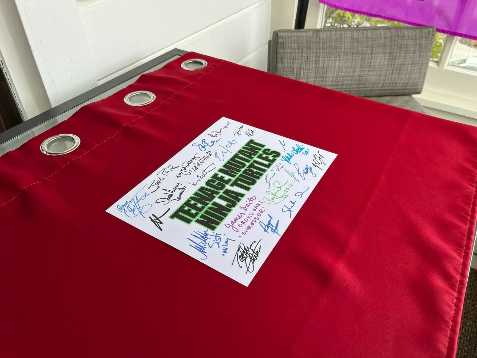 Teenage Mutant Ninja Turtles 1990 Title Card Cast-Signed - Autograph Reprints 2