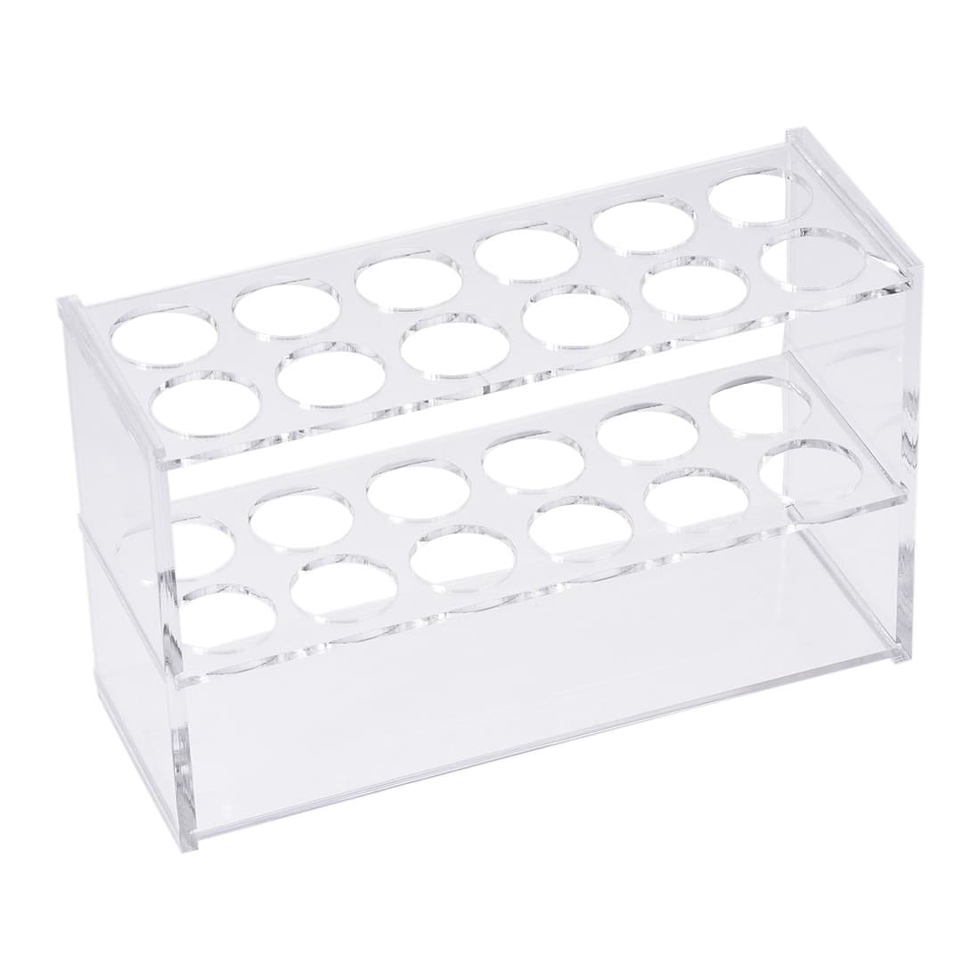 Acrylic Test Tube Holder Rack 2x6 Wells for 50ml Centrifuge Tubes Clear