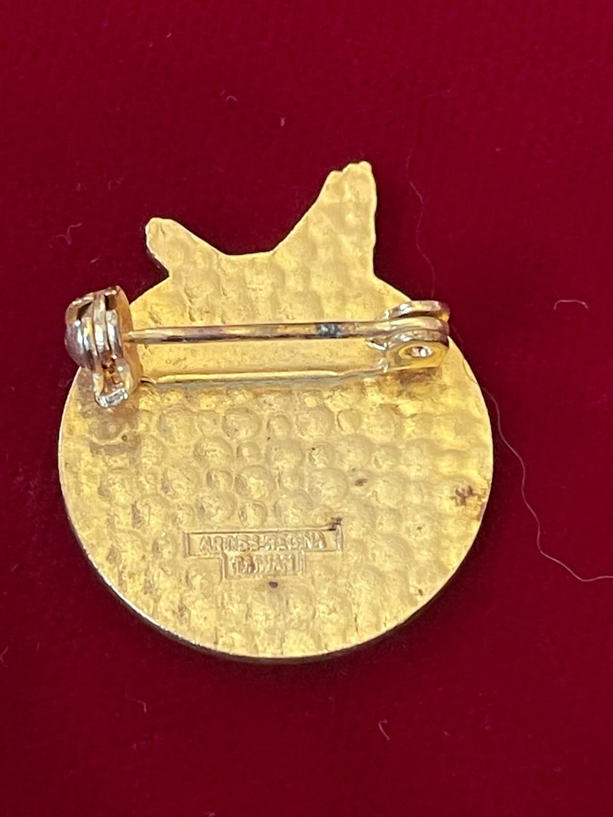 Abbotsford BC Fraternal Order Eagles FOE 2726 Airplane Vtg Enamel Hinge Pin 1.1" 2